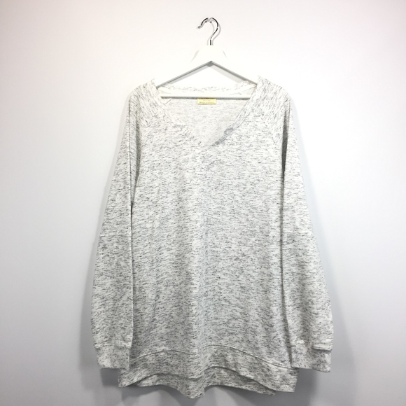 Bobbie Brooks Sweaters - Bobbie Brooks 3X Sweater White Gray Long Sleeve